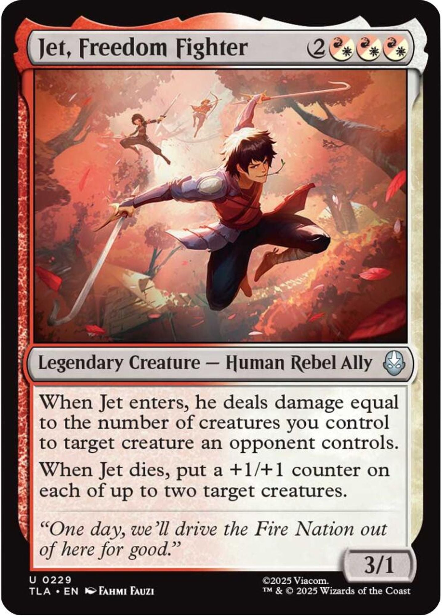 Jet, Freedom Fighter - Avatar: The Last Airbender