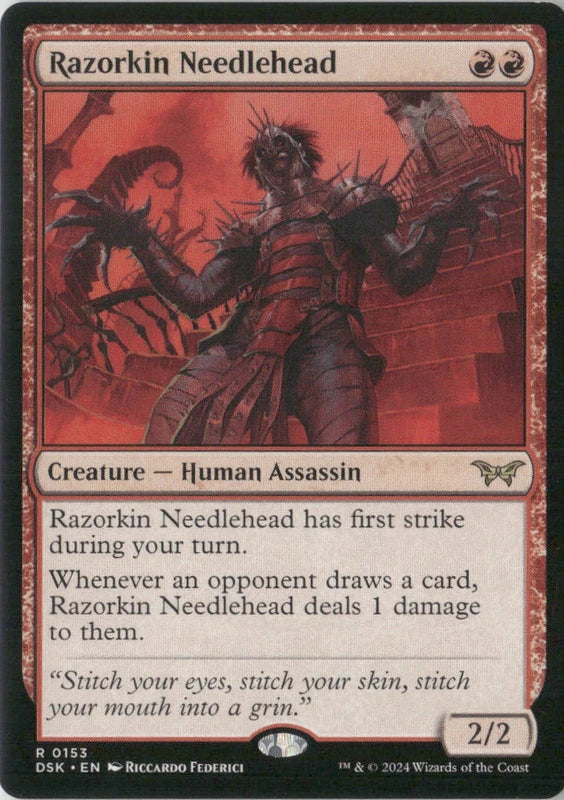 Scan Image | Razorkin Needlehead - Duskmourn: House of Horror | [F8DA1FD5]