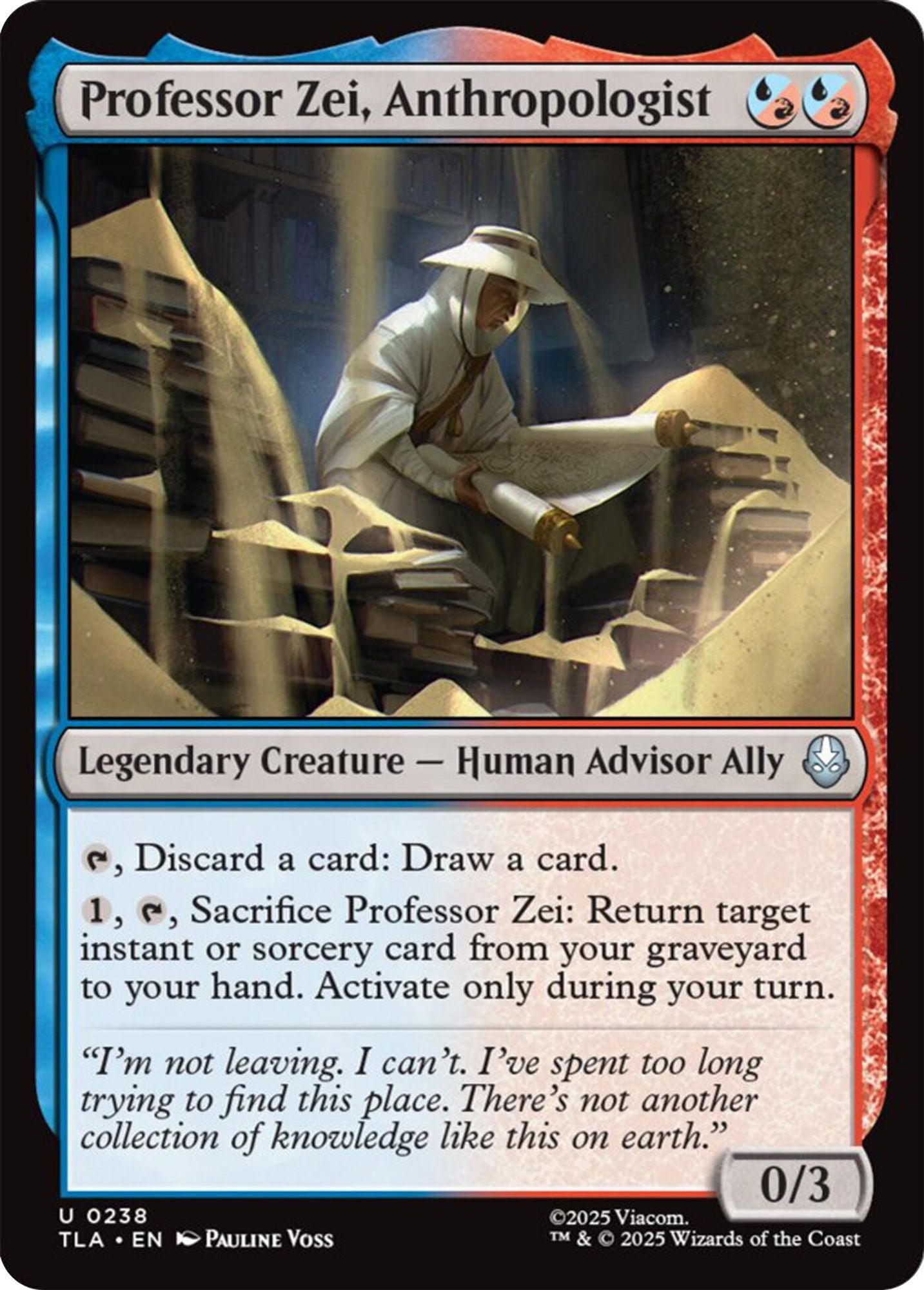 Professor Zei, Anthropologist - Avatar: The Last Airbender