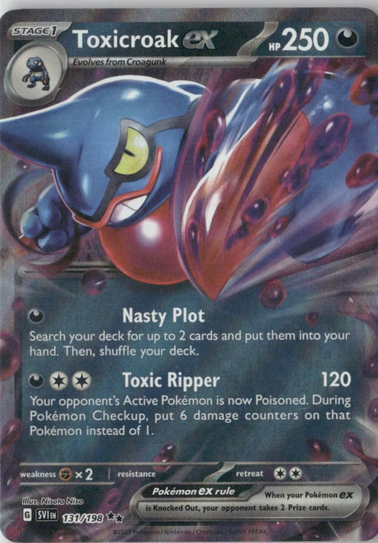Toxicroak ex - 131/198 - SV01: Scarlet & Violet Base Set