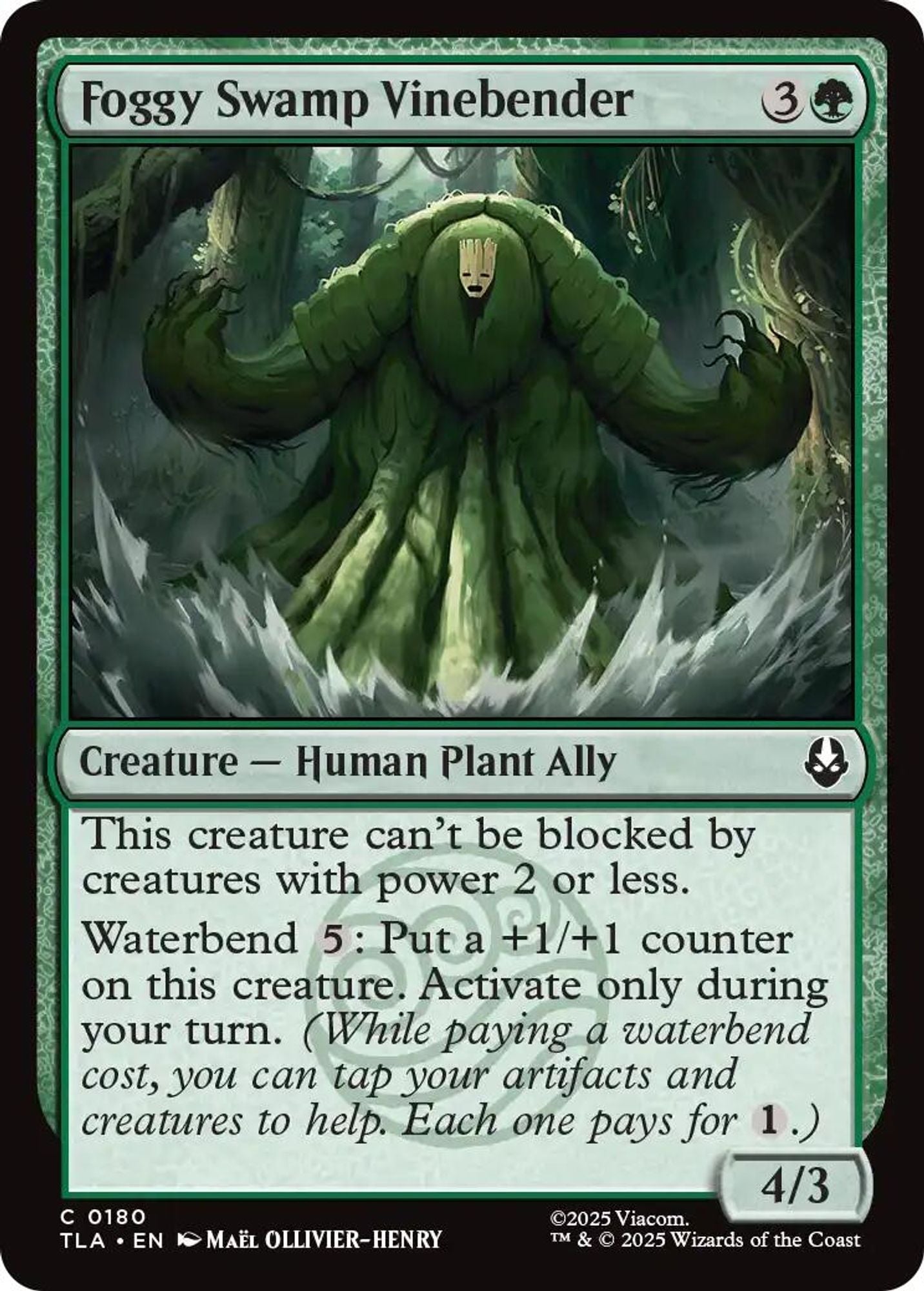 Foggy Swamp Vinebender - Avatar: The Last Airbender