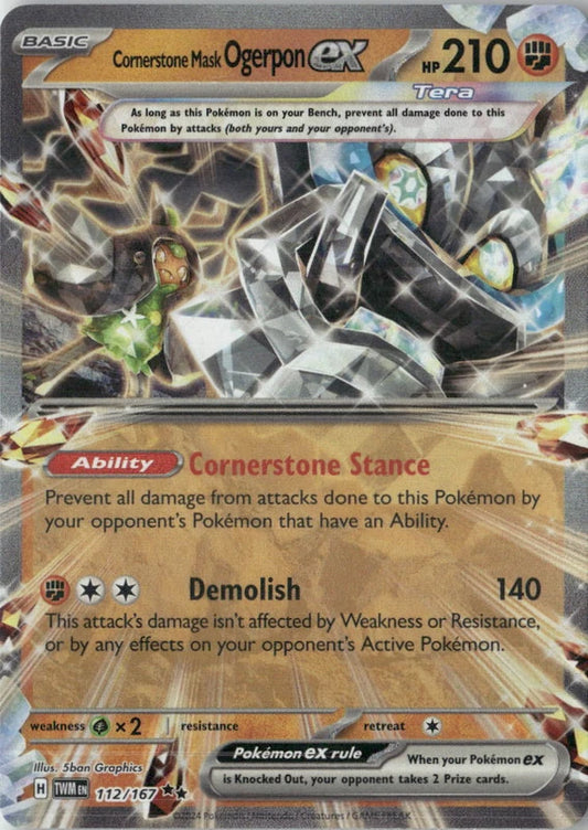 Cornerstone Mask Ogerpon ex - 112/167 - SV06: Twilight Masquerade