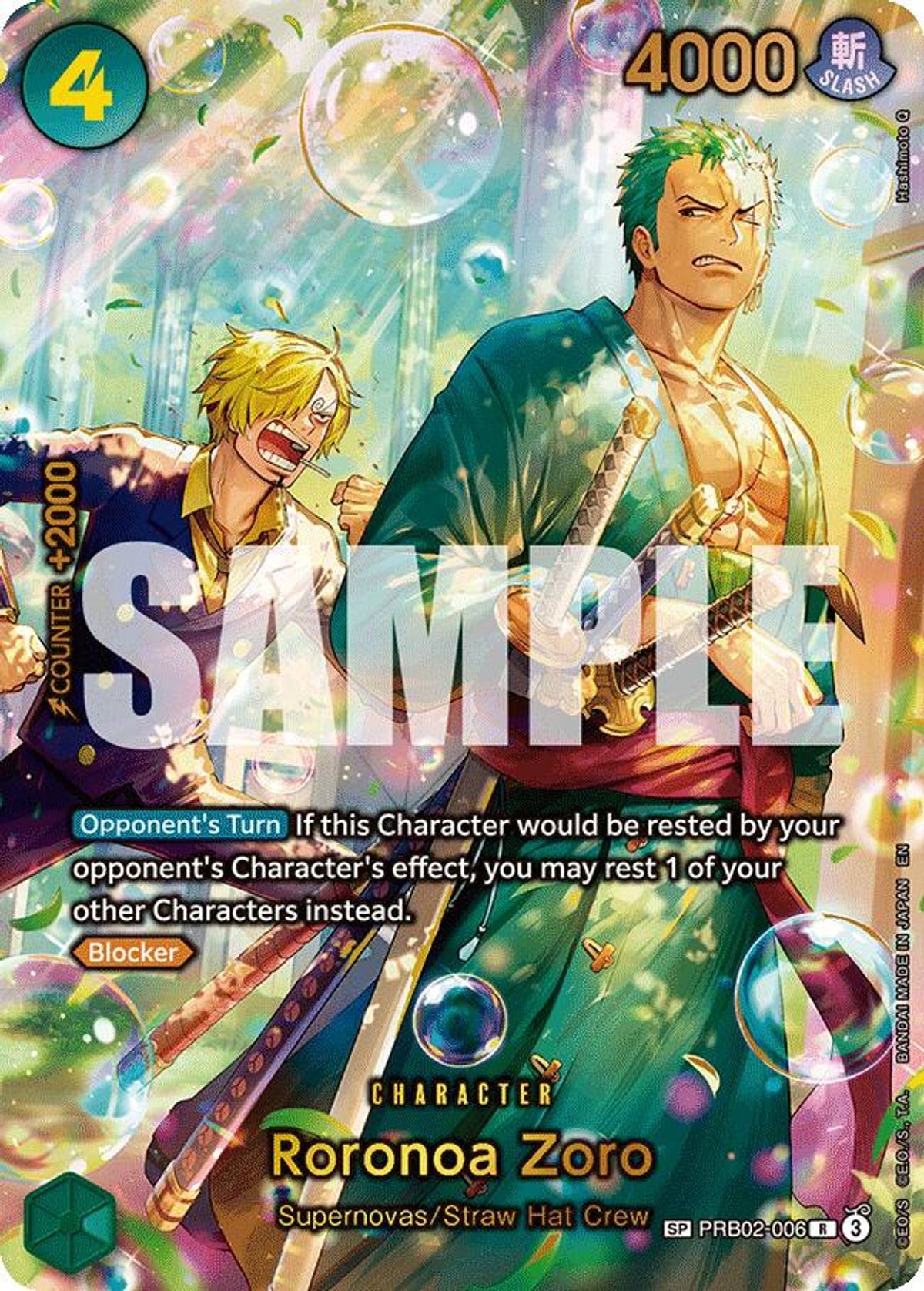 Roronoa Zoro - PRB02-006 (SP)