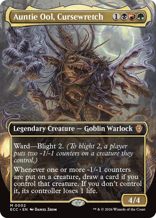 Auntie Ool, Cursewretch (Borderless) - Commander: Lorwyn Eclipsed