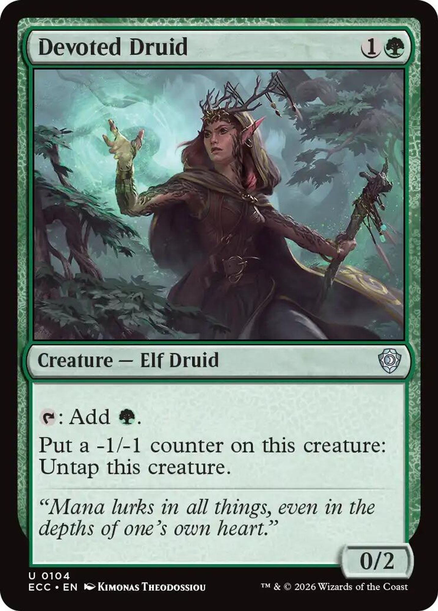 Devoted Druid - Commander: Lorwyn Eclipsed