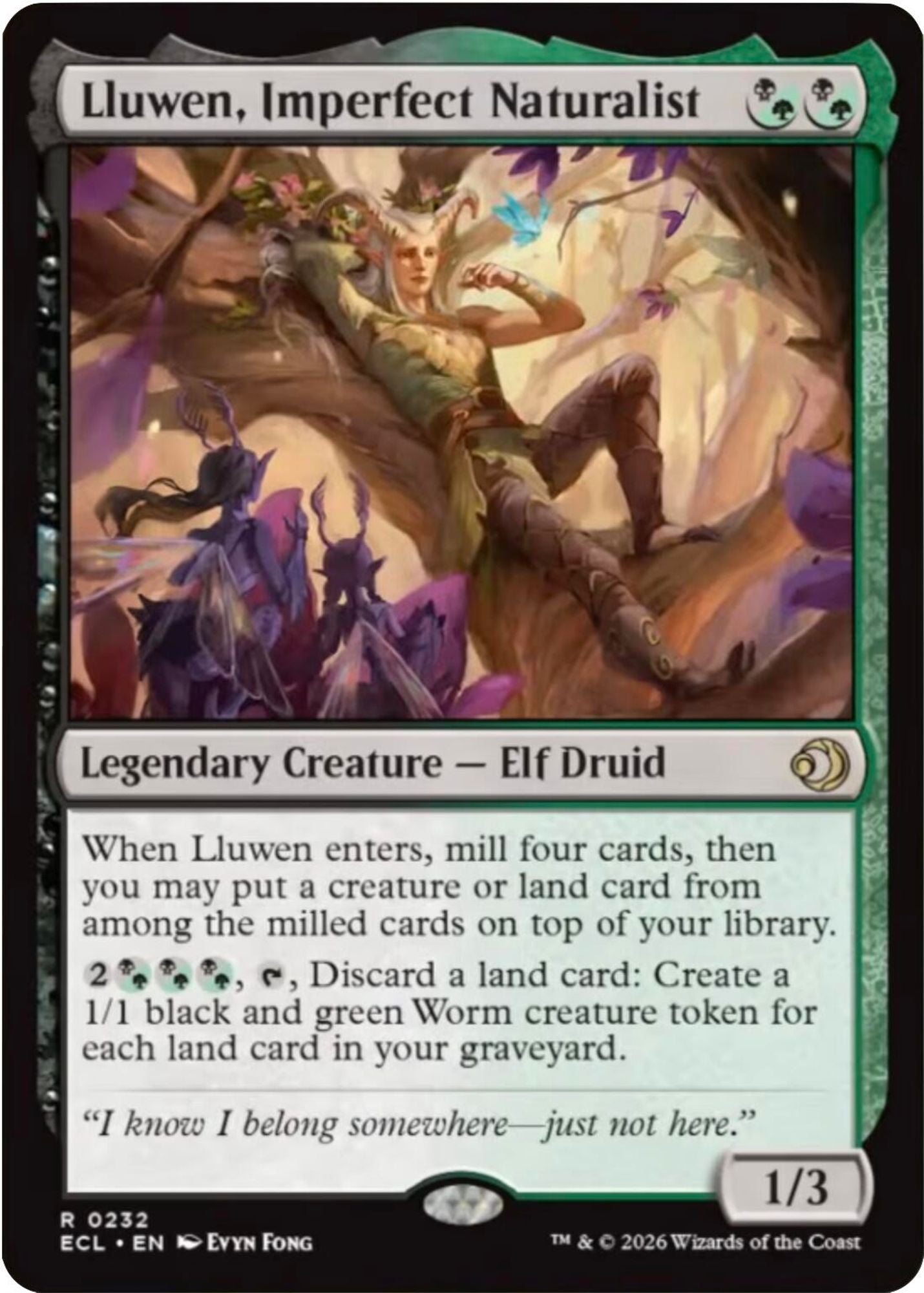 Lluwen, Imperfect Naturalist