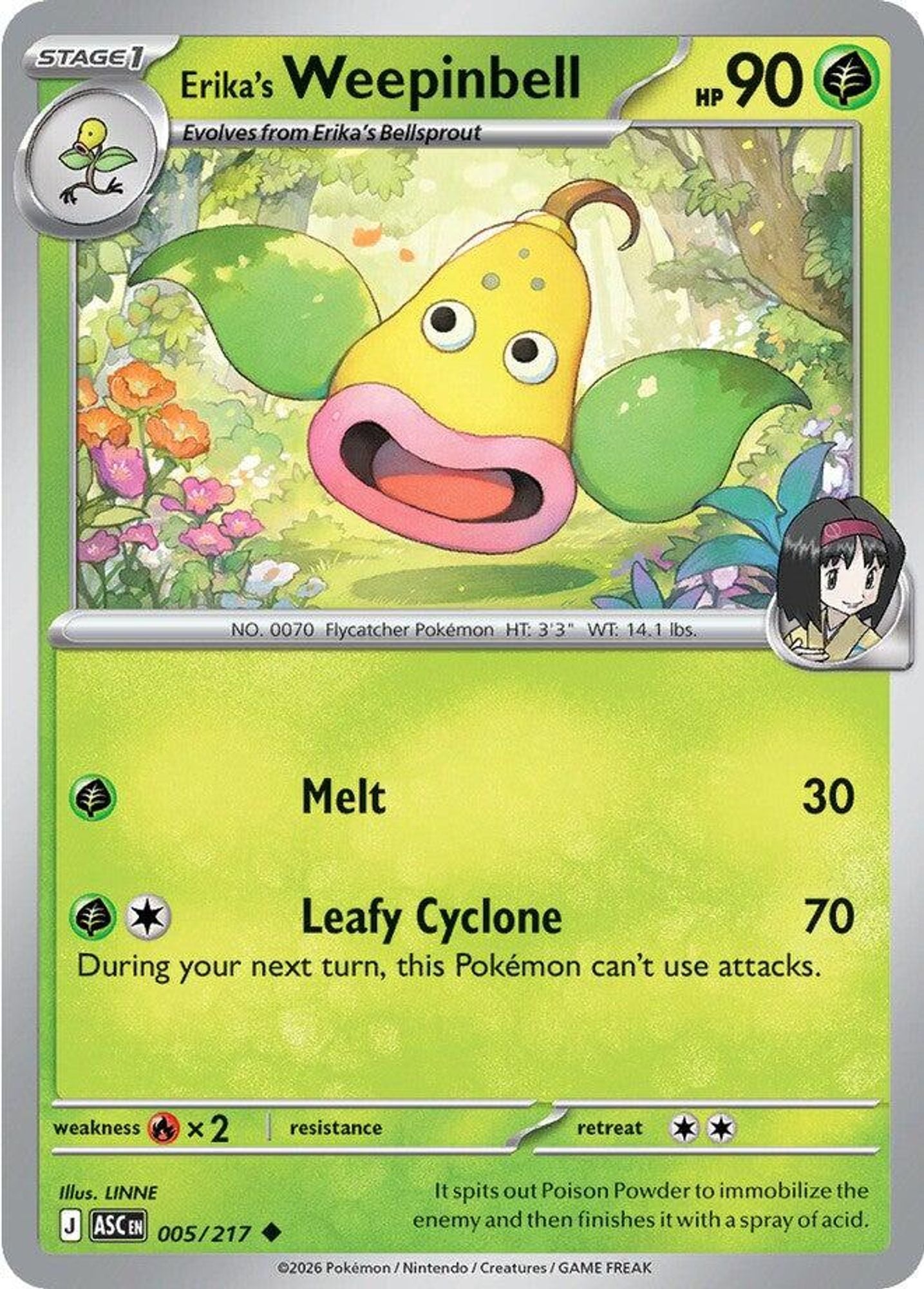 Erika's Weepinbell - ME: Ascended Heroes