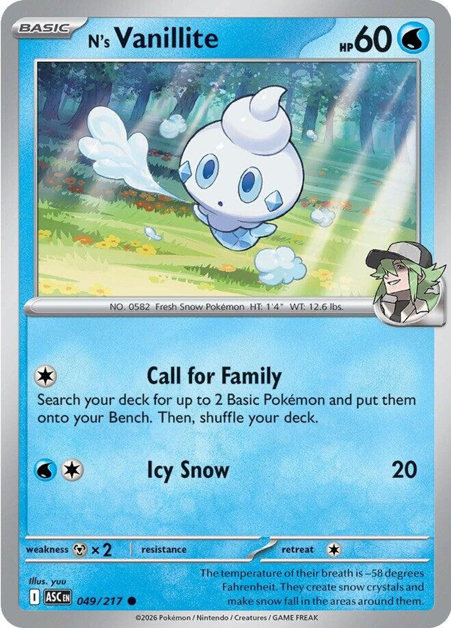 N's Vanillite - ME: Ascended Heroes