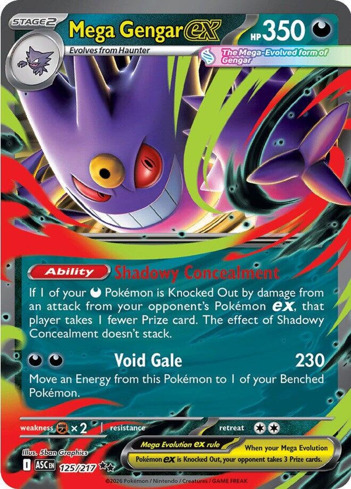 Mega Gengar ex - 125/217 - ME: Ascended Heroes
