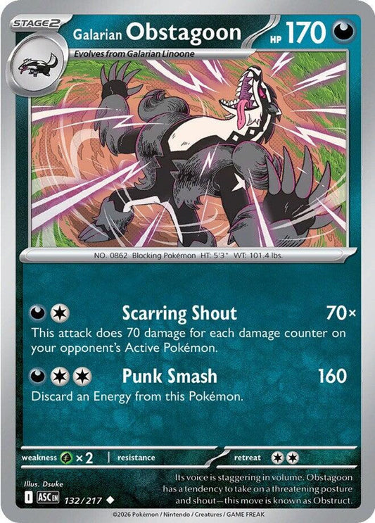 Galarian Obstagoon - 132/217 - ME: Ascended Heroes