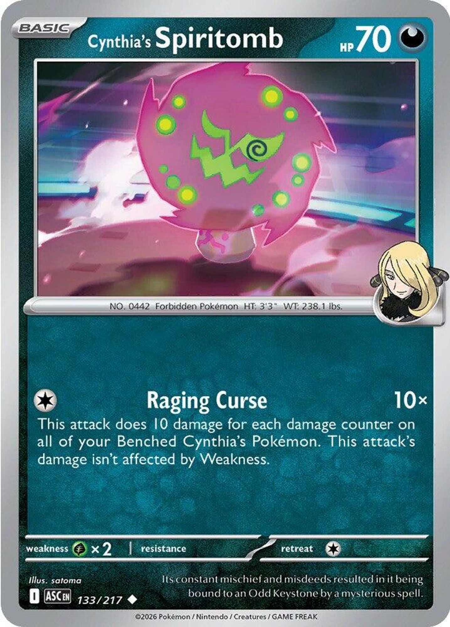 Cynthia's Spiritomb - 133/217 - ME: Ascended Heroes