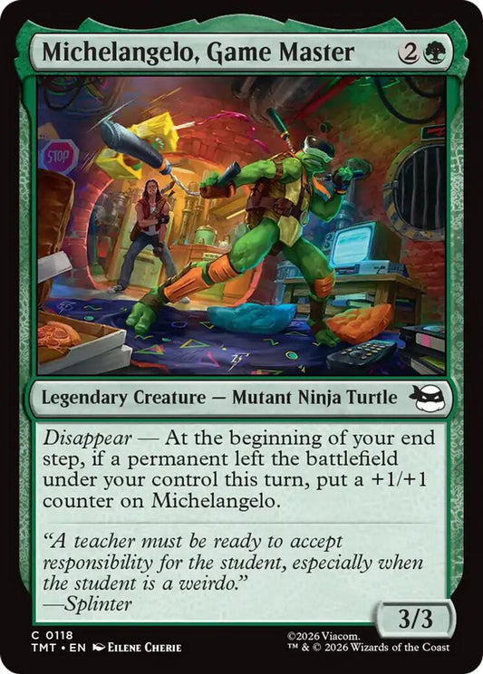 Michelangelo, Game Master - Teenage Mutant Ninja Turtles