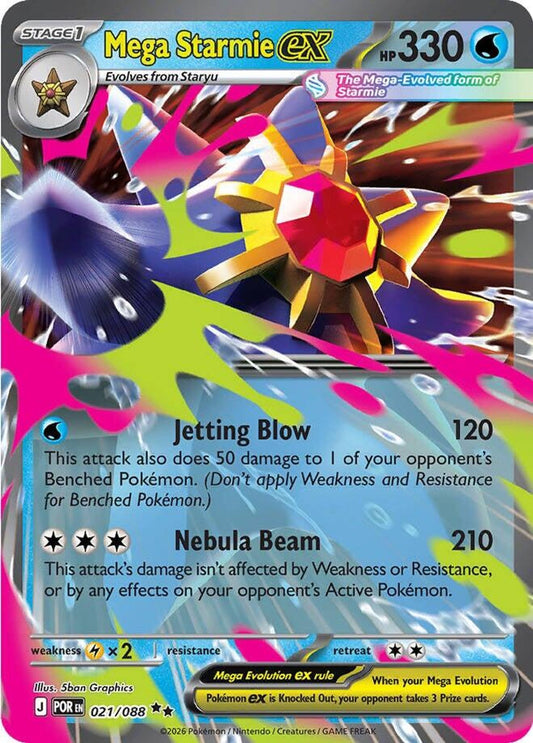 Mega Starmie ex - 021/088 - ME03: Perfect Order