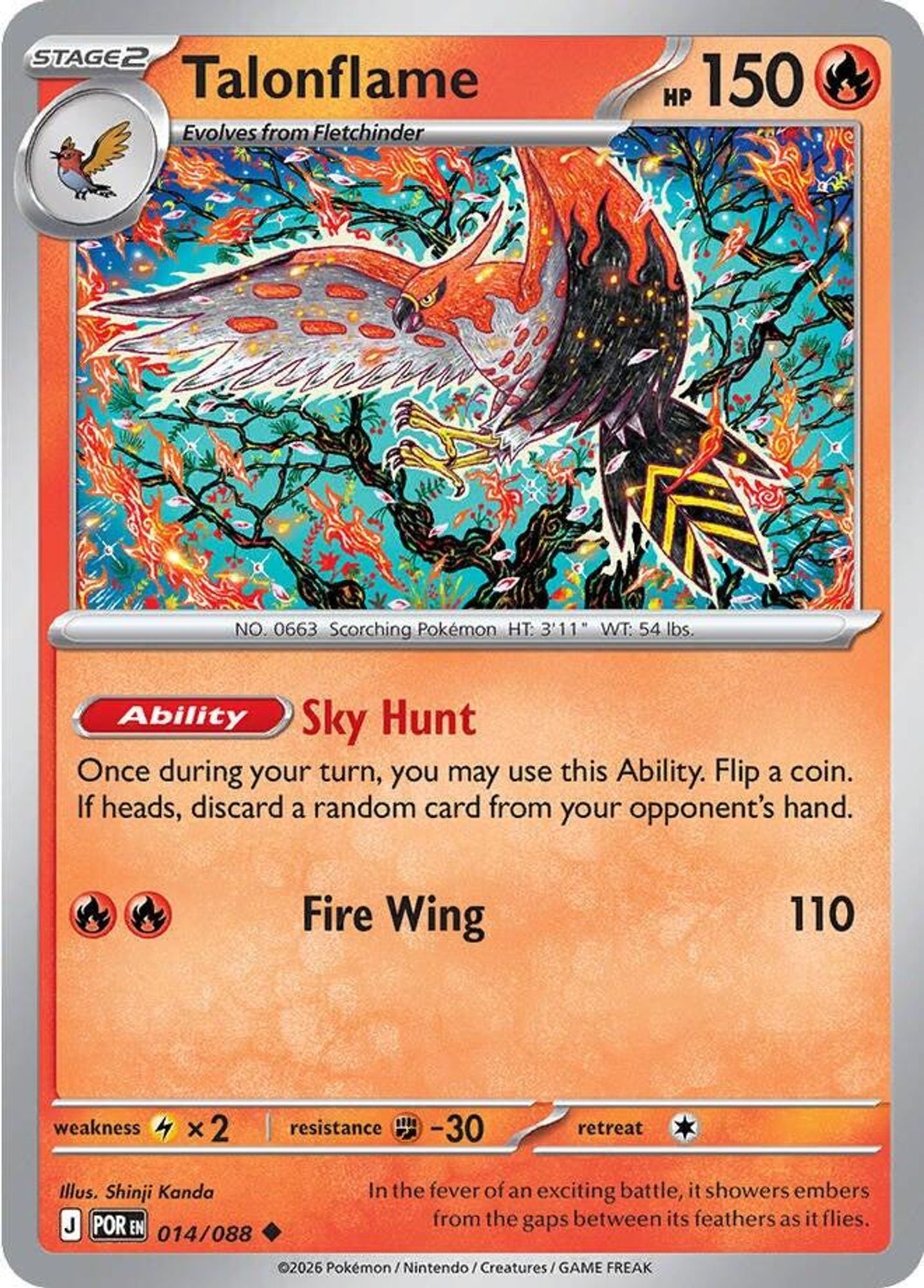 Talonflame - 014/088 - ME03: Perfect Order