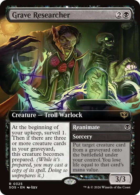 Grave Researcher (Extended Art) (Foil)