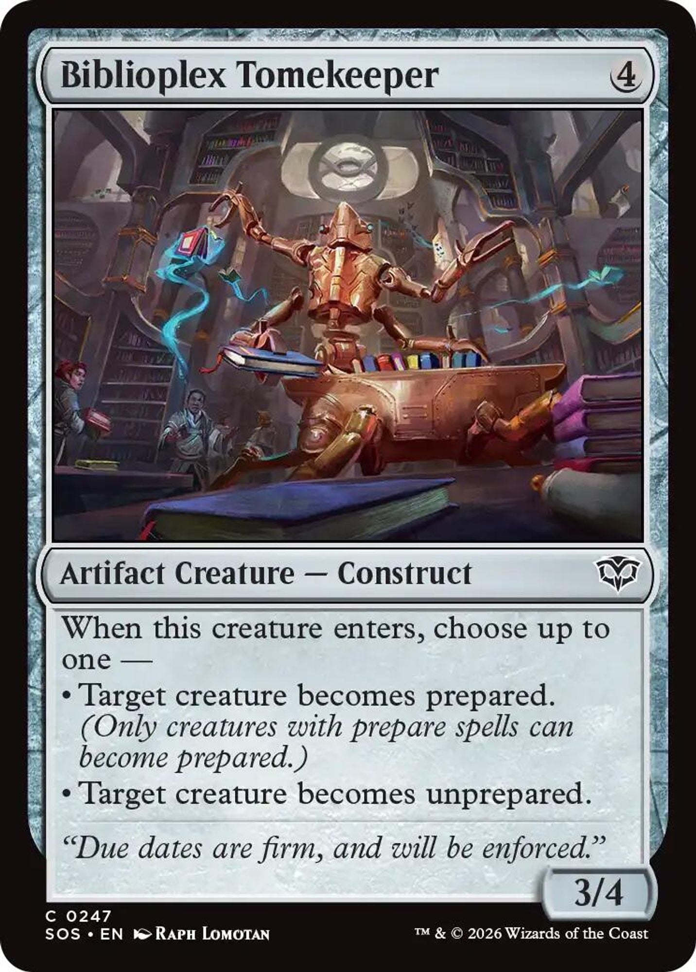 Biblioplex Tomekeeper - Secrets of Strixhaven