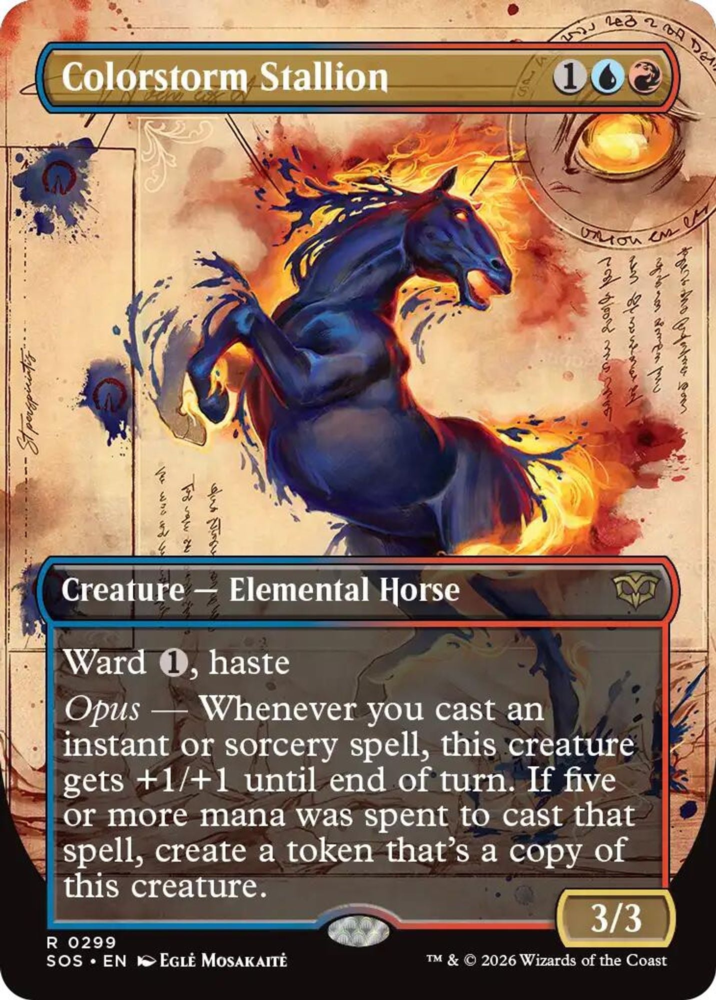 Colorstorm Stallion (Borderless) (Foil)