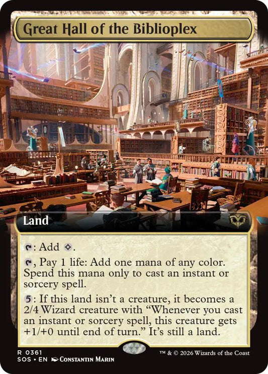 Great Hall of the Biblioplex (Extended Art) (Foil)