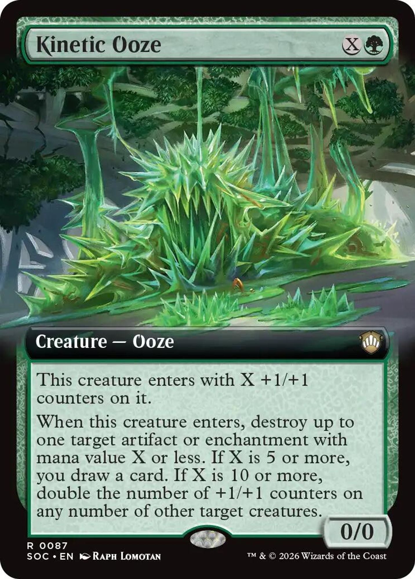 Kinetic Ooze (Extended Art) - Commander: Secrets of Strixhaven