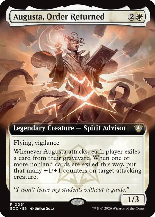 Augusta, Order Returned (Extended Art) - Commander: Secrets of Strixhaven