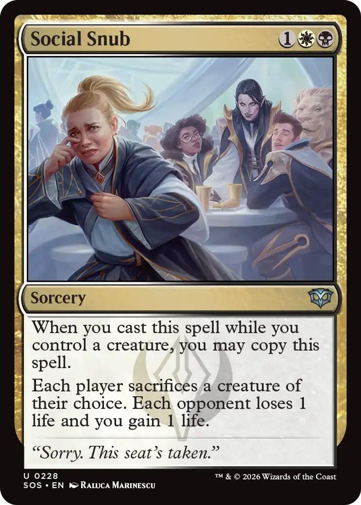 Social Snub - Secrets of Strixhaven