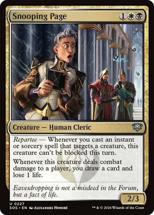 Snooping Page - Secrets of Strixhaven