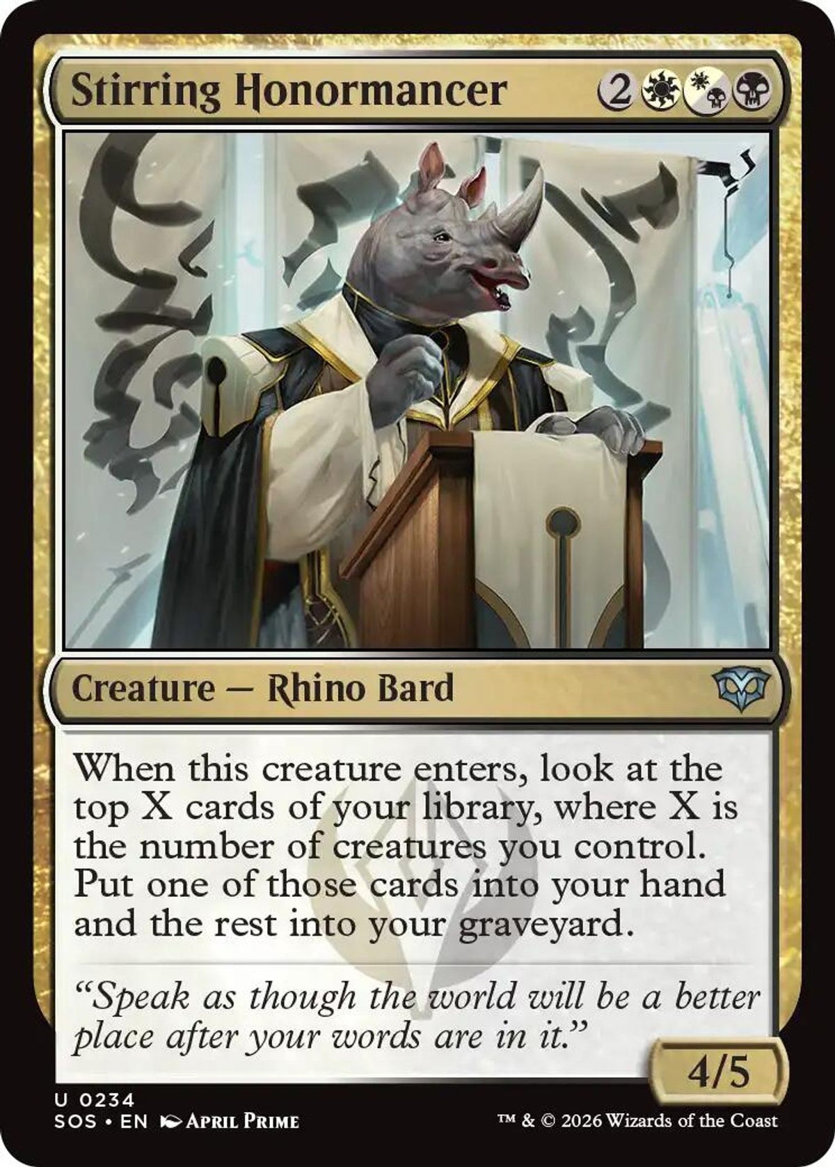 Stirring Honormancer - Secrets of Strixhaven