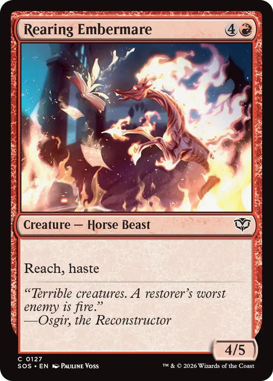 Rearing Embermare - Secrets of Strixhaven