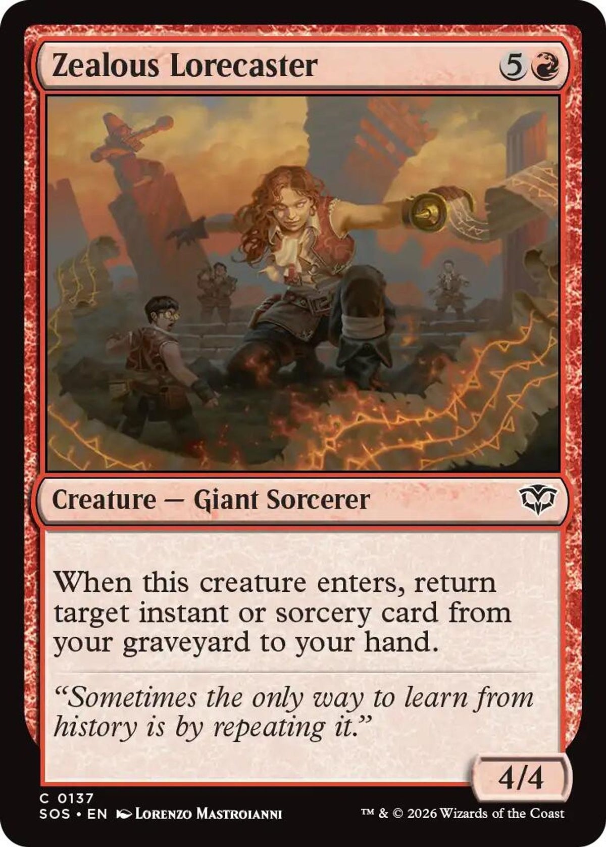 Zealous Lorecaster - Secrets of Strixhaven