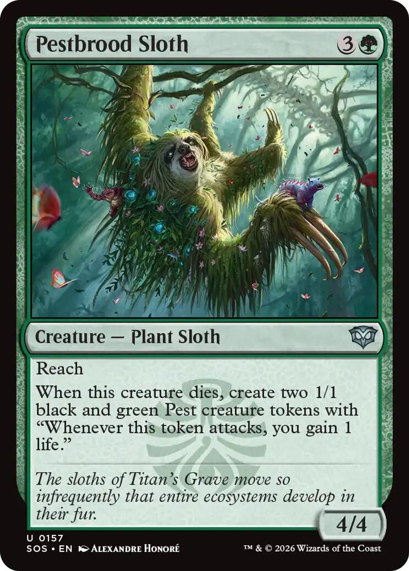 Pestbrood Sloth - Secrets of Strixhaven
