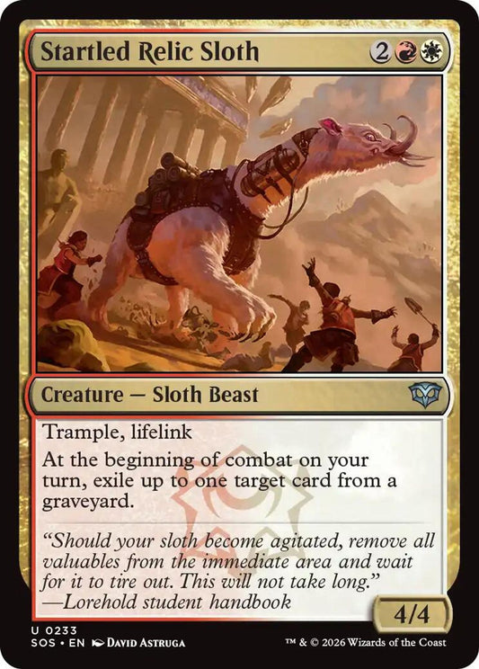 Startled Relic Sloth - Secrets of Strixhaven