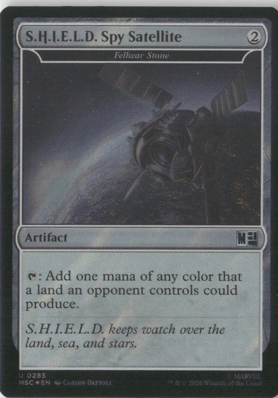 Scan Image | S.H.I.E.L.D. Spy Satellite - Fellwar Stone (Surge Foil) - Commander: Marvel Super Heroes | [9020B2CA]