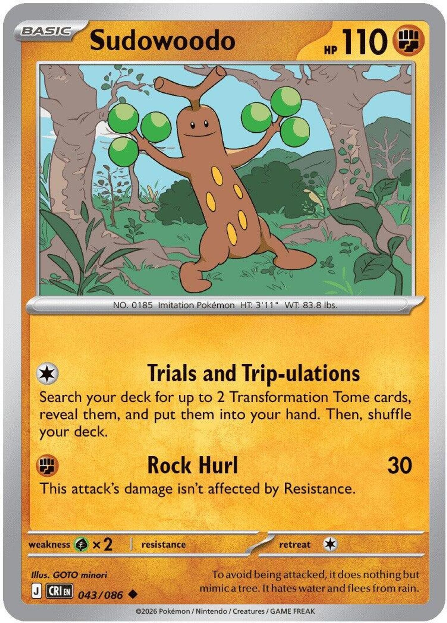 Sudowoodo - ME04: Chaos Rising
