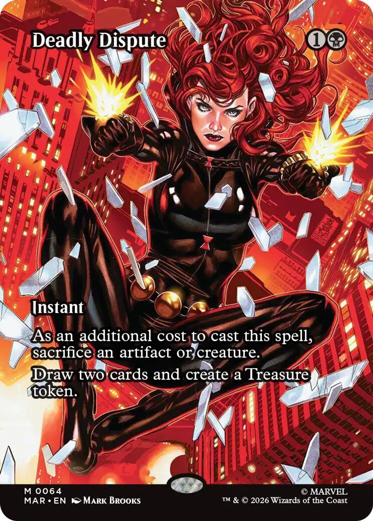 Deadly Dispute (Borderless) (Foil) - Marvel Universe Eternal-Legal