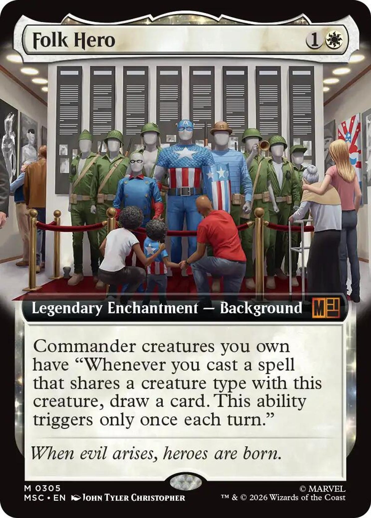 Folk Hero (Extended Art) - Commander: Marvel Super Heroes