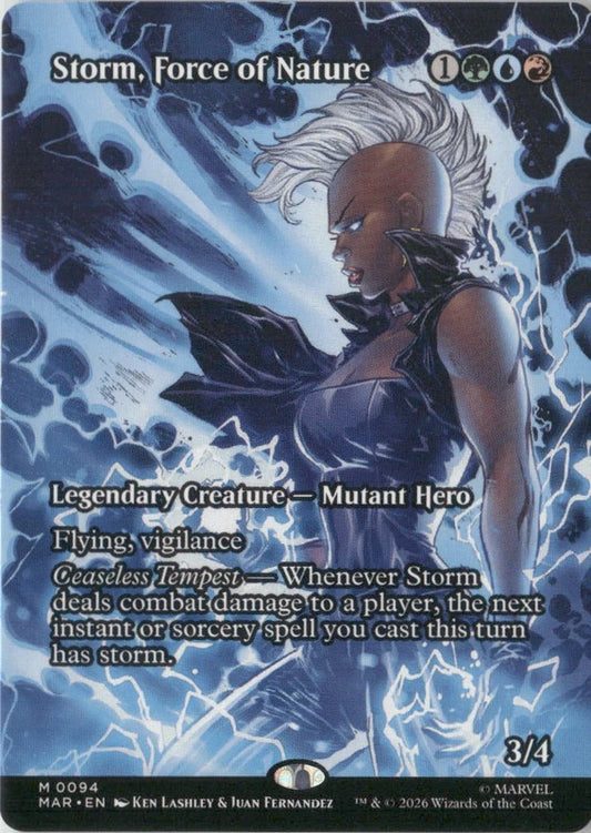 Scan Image | Storm, Force of Nature (Borderless) - Marvel Universe Eternal-Legal | [F88888E9]