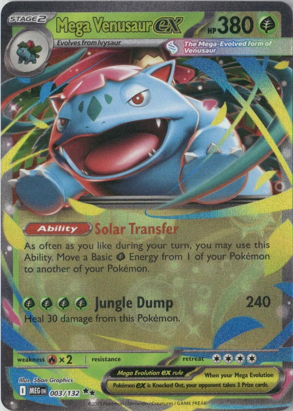 Mega Venusaur ex - 003/132 - ME01: Mega Evolution