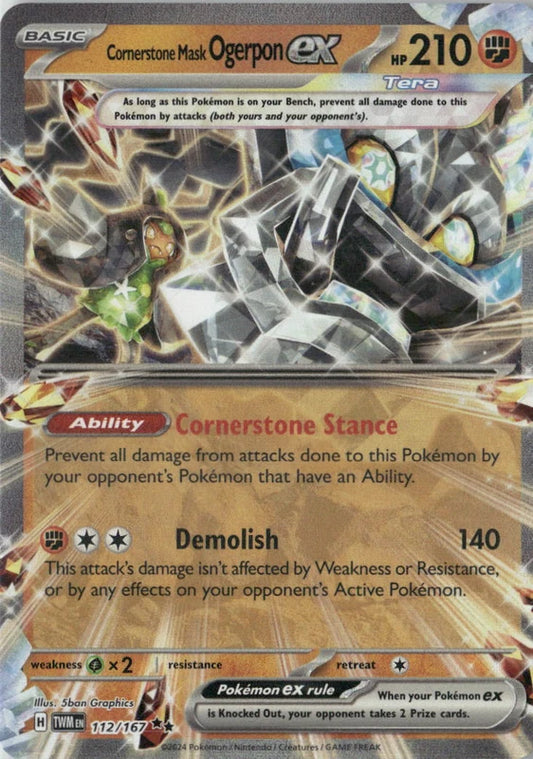 Cornerstone Mask Ogerpon ex - 112/167 - SV06: Twilight Masquerade