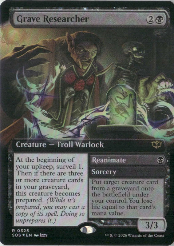 Scan Image | Grave Researcher (Extended Art) - Secrets of Strixhaven | [F66CD315]