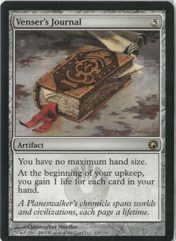 Scan Image | Venser's Journal - Scars of Mirrodin | [105C79EB]