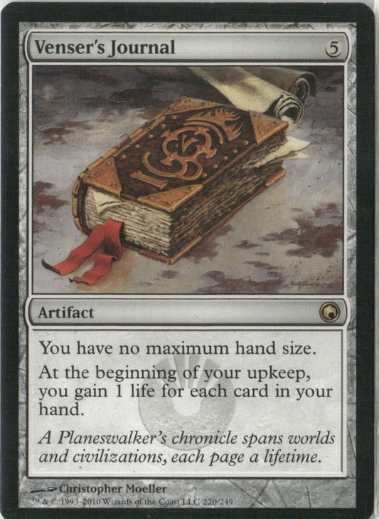 Scan Image | Venser's Journal - Scars of Mirrodin | [105C79EB]