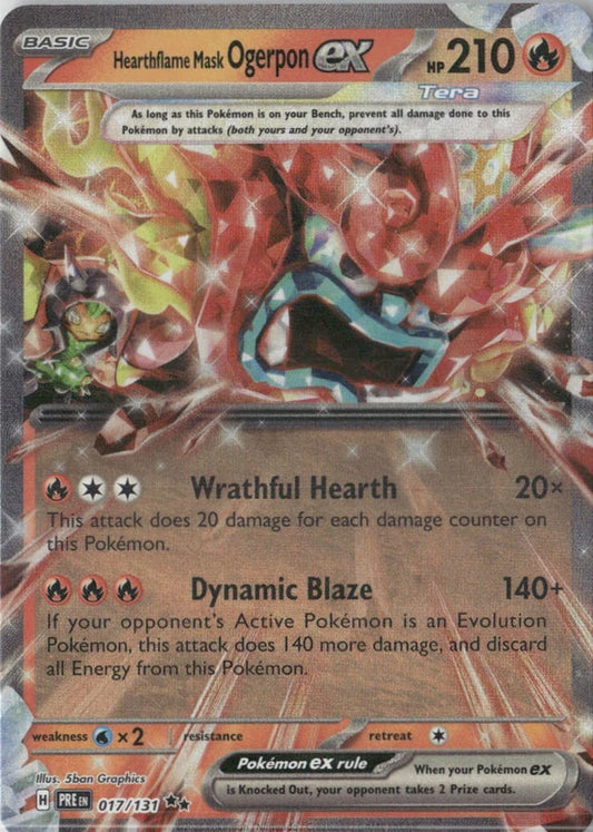 Hearthflame Mask Ogerpon ex - 017/131 - SV: Prismatic Evolutions