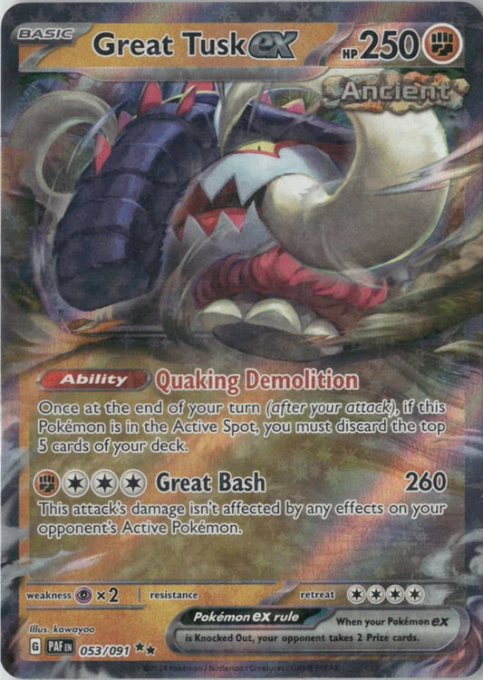 Great Tusk ex - SV: Paldean Fates