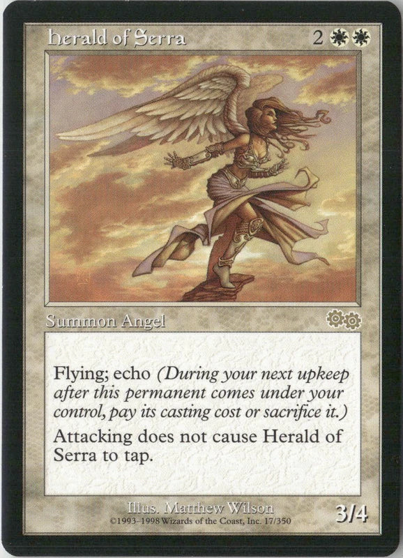 Scan Image | Herald of Serra - Urza's Saga | [BEBA9DF5]