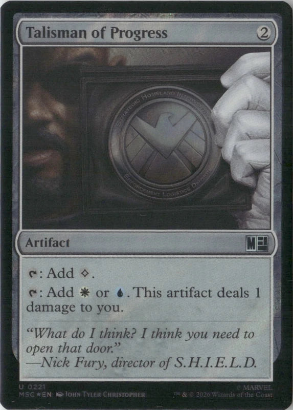 Scan Image | Talisman of Progress (Surge Foil) - Commander: Marvel Super Heroes | [0B398E94]