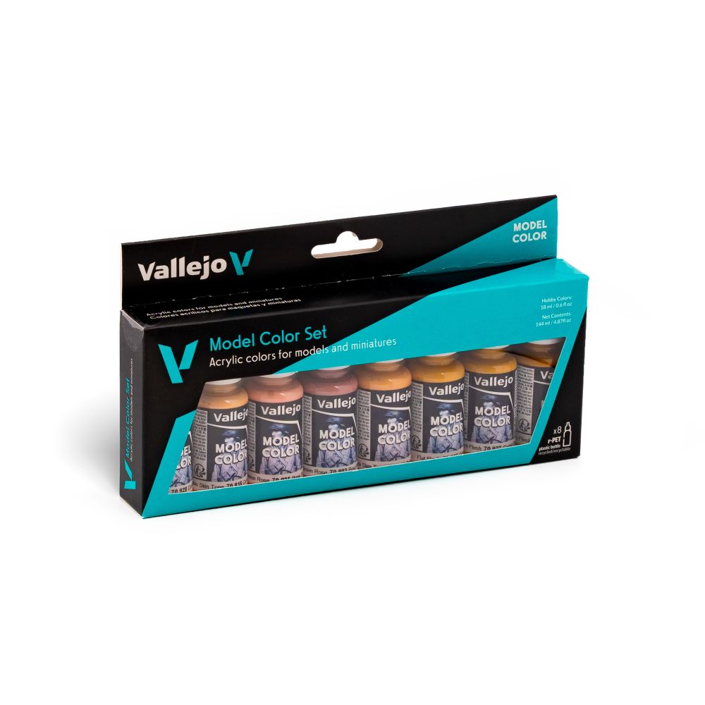 Vallejo - Model Colour - Face & Skin Tones Figure 16 Colour Set | Ozzie ...