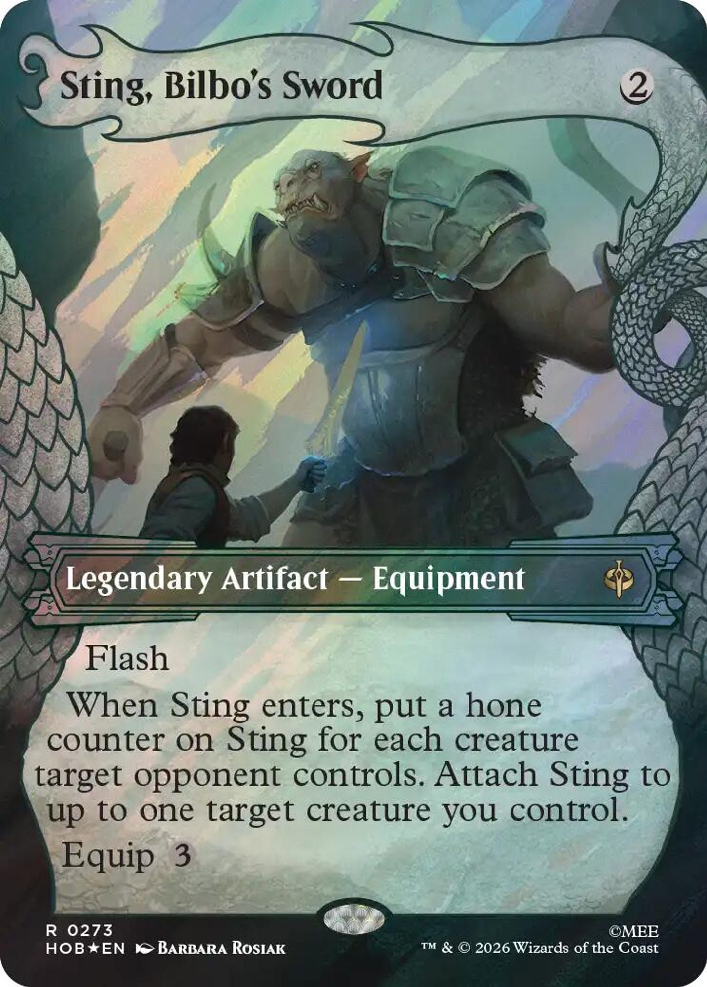 Sting, Bilbo's Sword (Showcase) (Surge Foil)