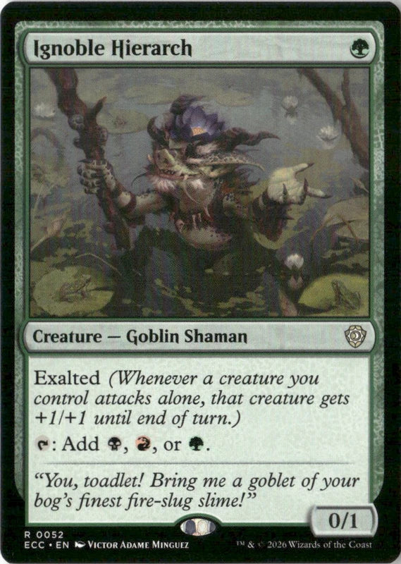 Ignoble Hierarch - Commander: Lorwyn Eclipsed