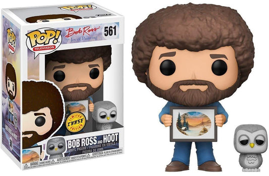 The Joy of Painting - Bob Ross and Hoot Chase Pop! Vinyl #561