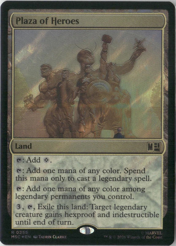 Scan Image | Plaza of Heroes (Surge Foil) - Commander: Marvel Super Heroes | [8E1649CE]